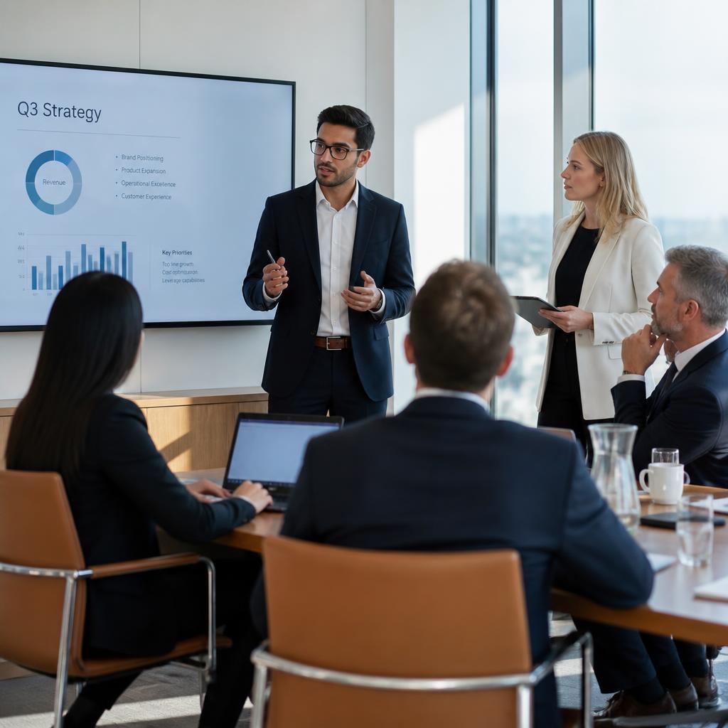 Professional Services professionals working with AI and technology